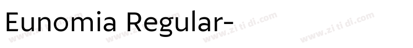 Eunomia Regular字体转换 Eunomia Regular字体转换